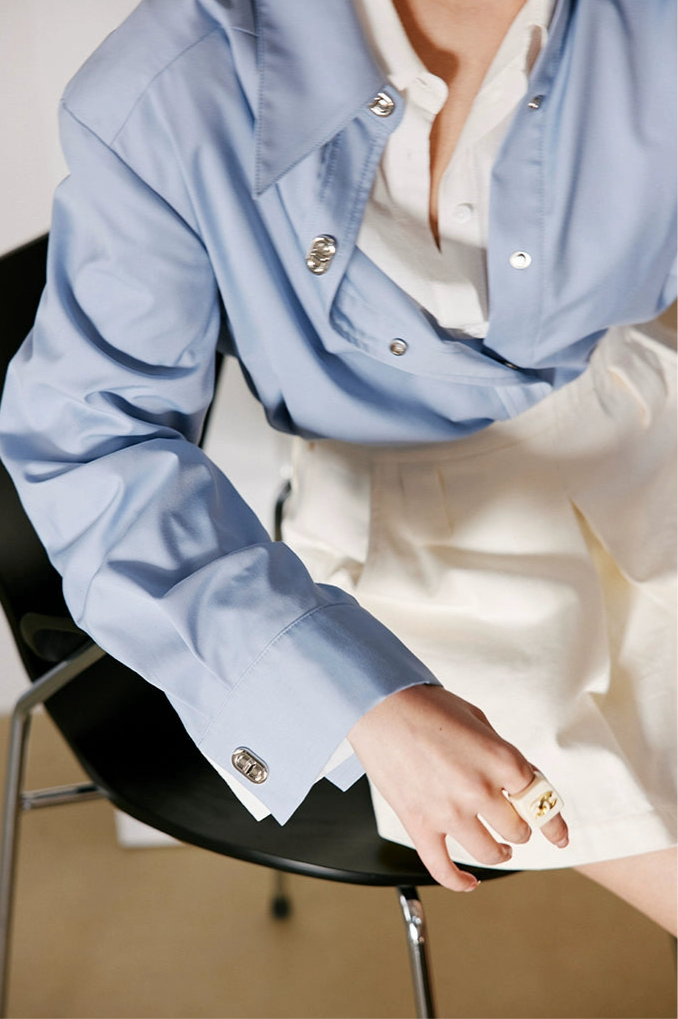 Metal Button Relax Shirt / メタルボタンリラックスシャツ