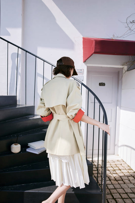 Refined Sleeve Trench Jacket