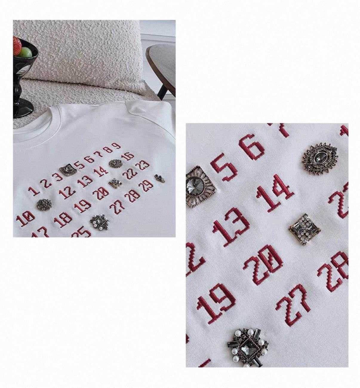Calendar Motif T-Shirt