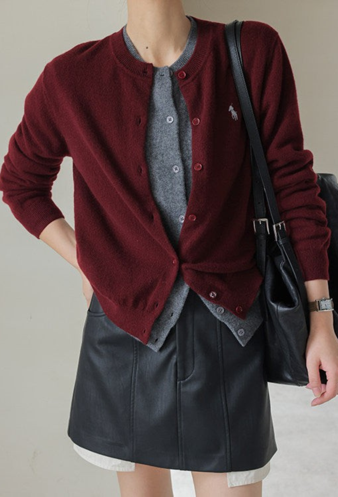 Faux Leather Mini Skirt