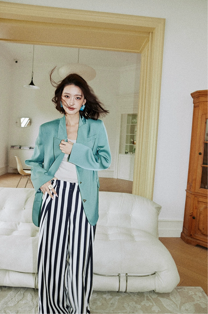 Lake Blue Oversized Blazer /レイクブルーオーバーサイズジャケット