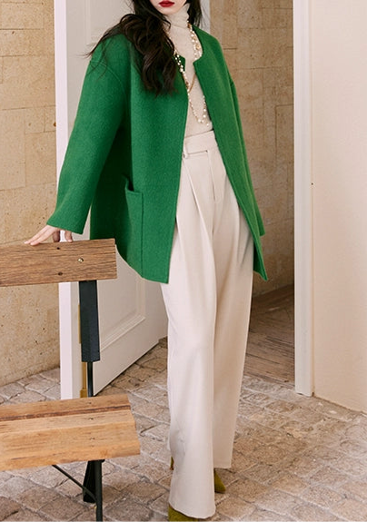 High Waist Pleated Wide Leg Pants / ハイウエストタックワイドパンツ
