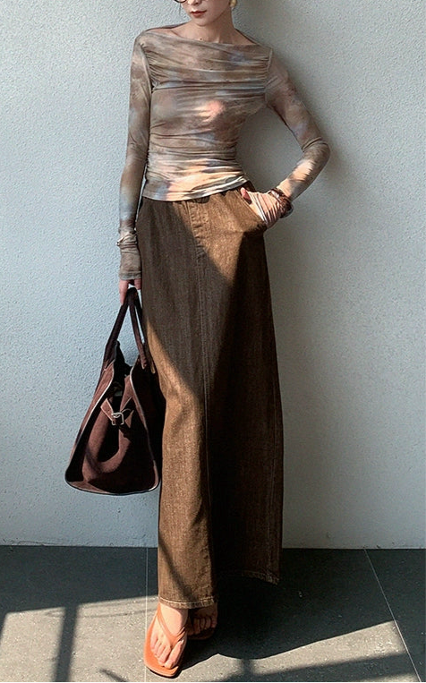 Sheer Long Sleeve Top / シアーロングスリーブトップ