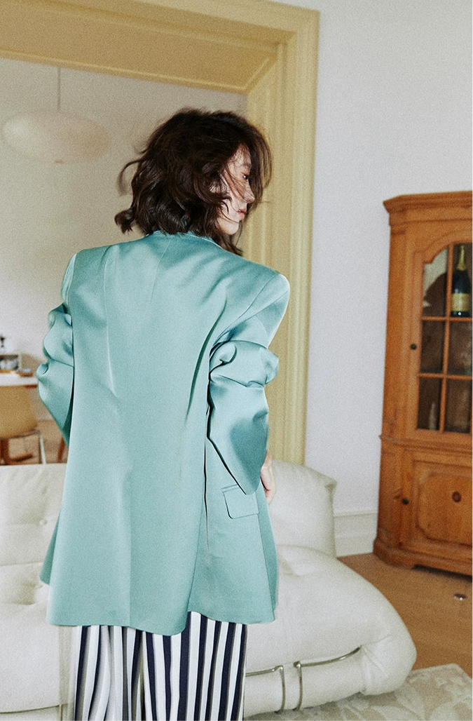 Lake Blue Oversized Blazer /レイクブルーオーバーサイズジャケット