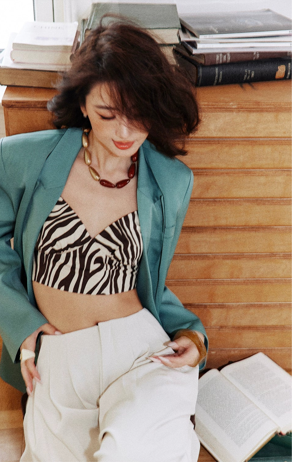 Lake Blue Oversized Blazer /レイクブルーオーバーサイズジャケット