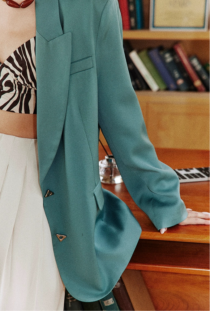 Lake Blue Oversized Blazer /レイクブルーオーバーサイズジャケット