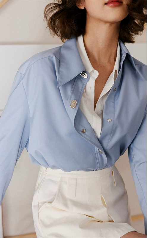 Metal Button Relax Shirt / メタルボタンリラックスシャツ