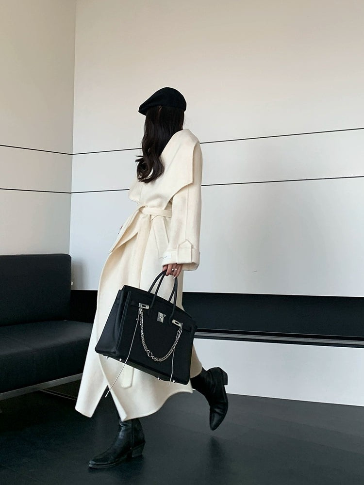 Wrap Wool Long Coat / ウールラップロングコート