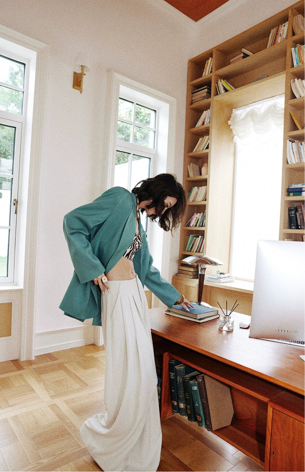 Lake Blue Oversized Blazer /レイクブルーオーバーサイズジャケット