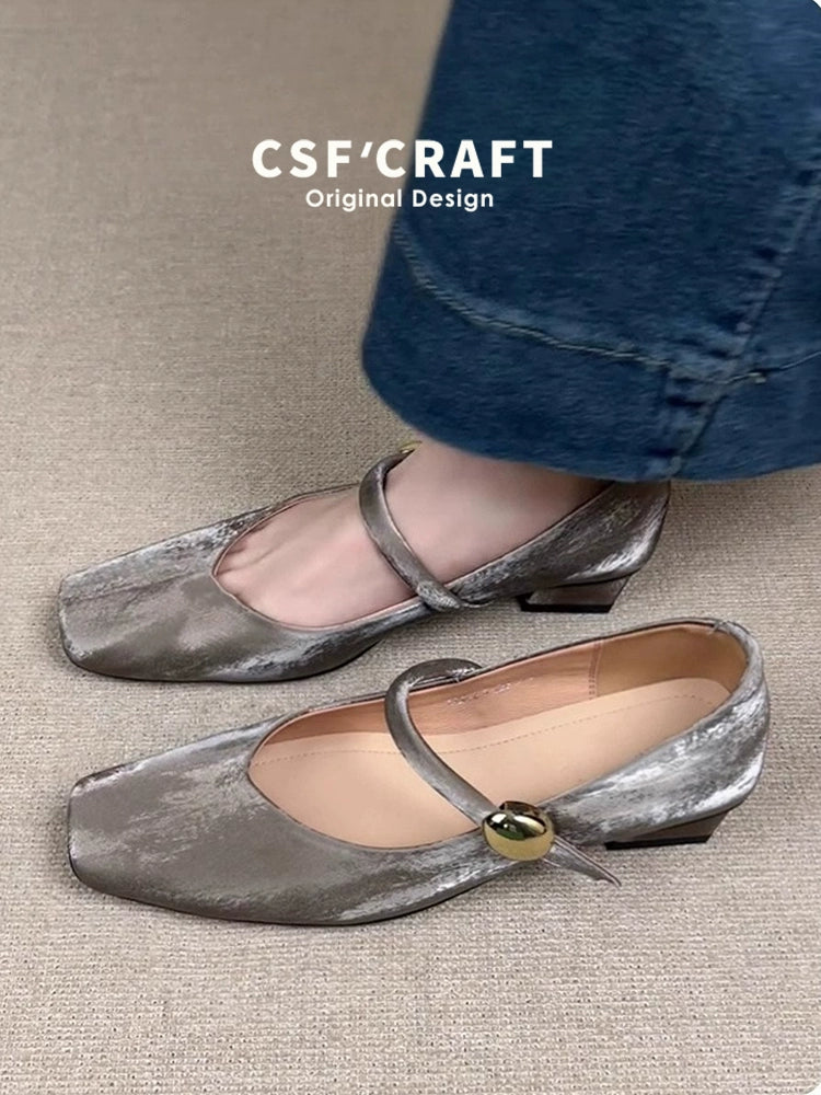 Champagne Mary Jane Pumps / シャンパン メリージェーンパンプス