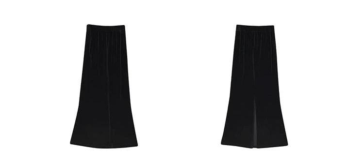 Soft Touch Black Skirt / ソフトタッチブラックスカート