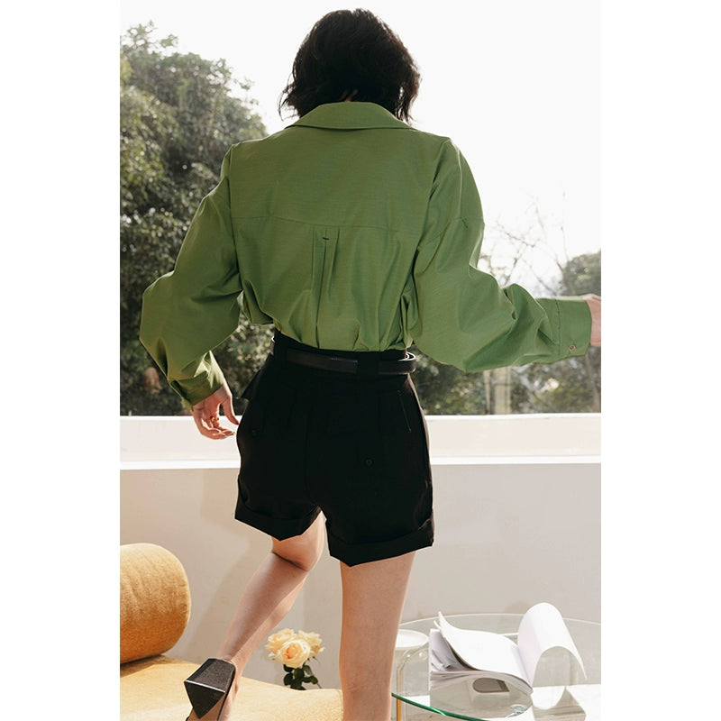 Green Button-Up Shirt / グリーンボタンアップシャツ