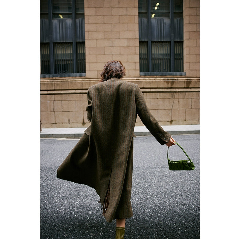 Classic Double-Breasted Wool Overcoat / クラシックダブルブレストウールコート