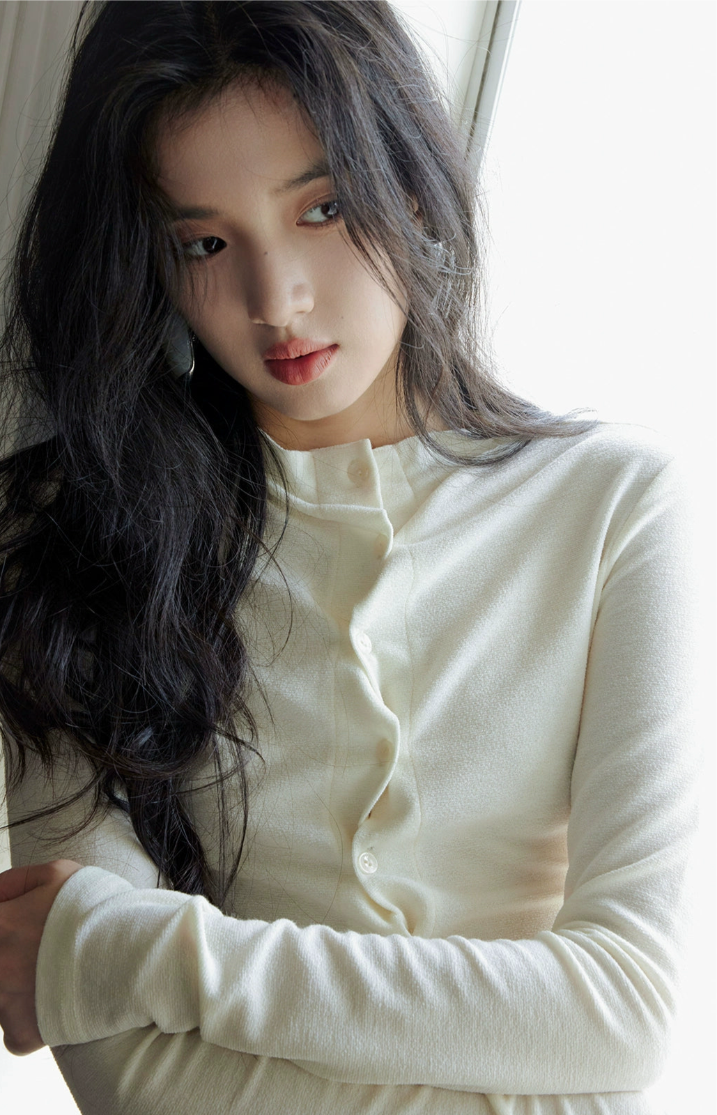 Twist Drape Knit Top / ツイストドレープニットトップ