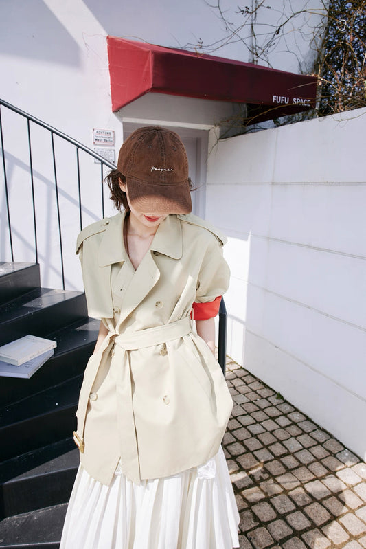 Refined Sleeve Trench Jacket