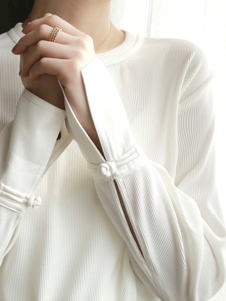 Minimal Pleats Cuff Top