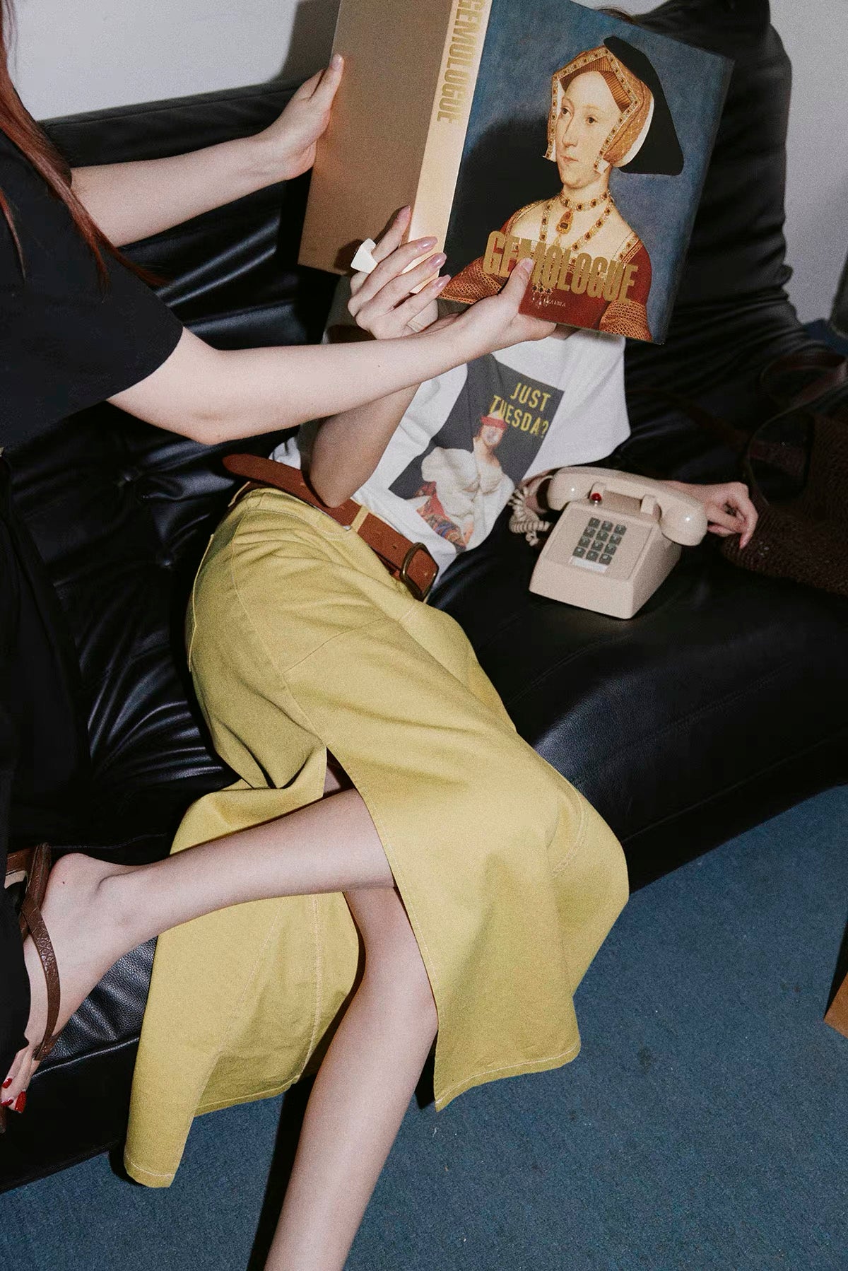 Butter Yellow Denim Skirt