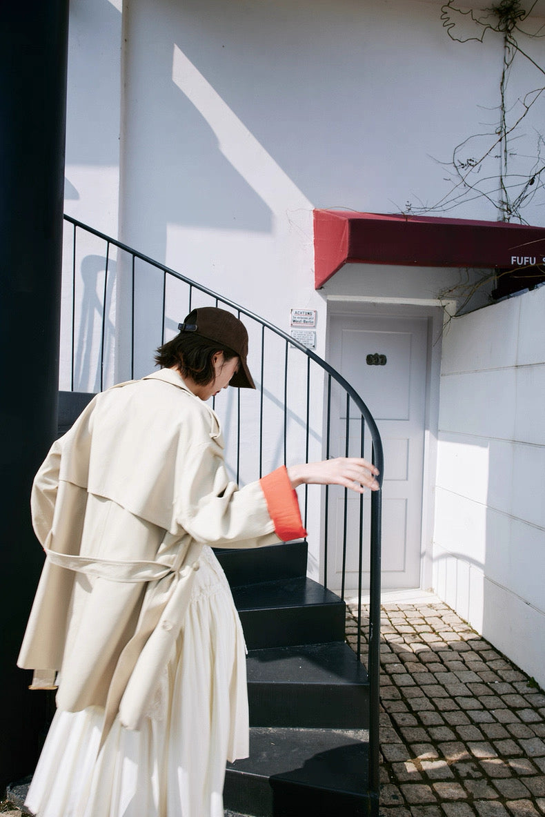 Refined Sleeve Trench Jacket