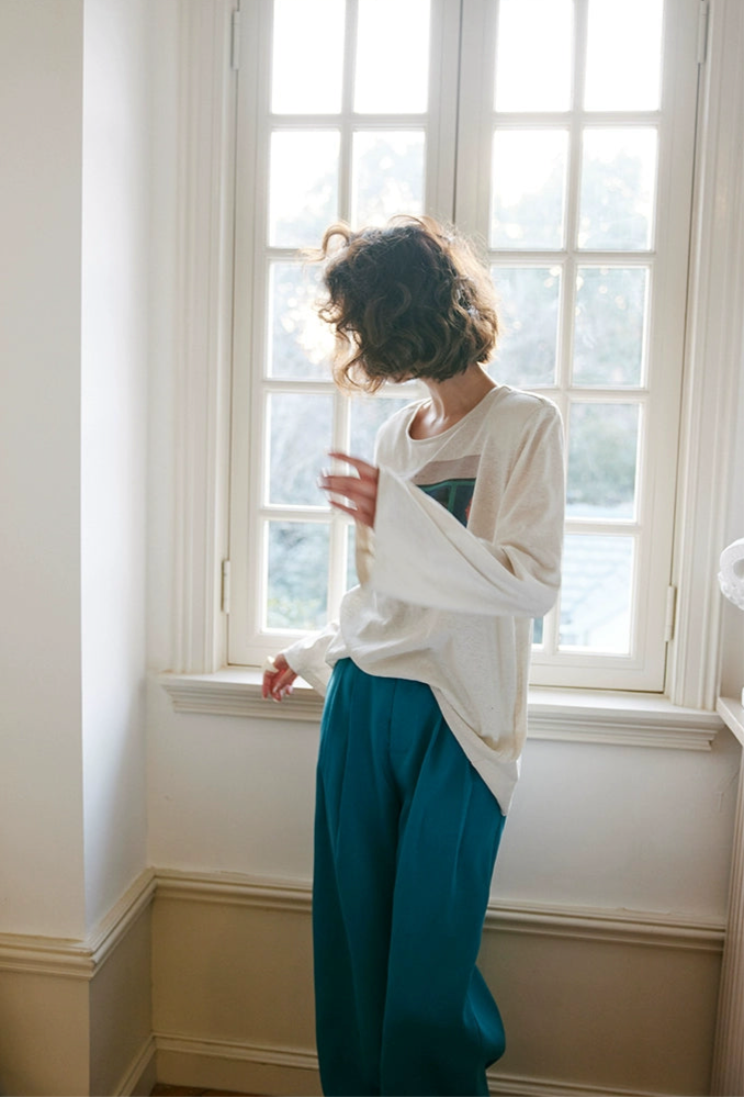 Tail Green Wide Trousers / テールグリーン ワイドトラウザー