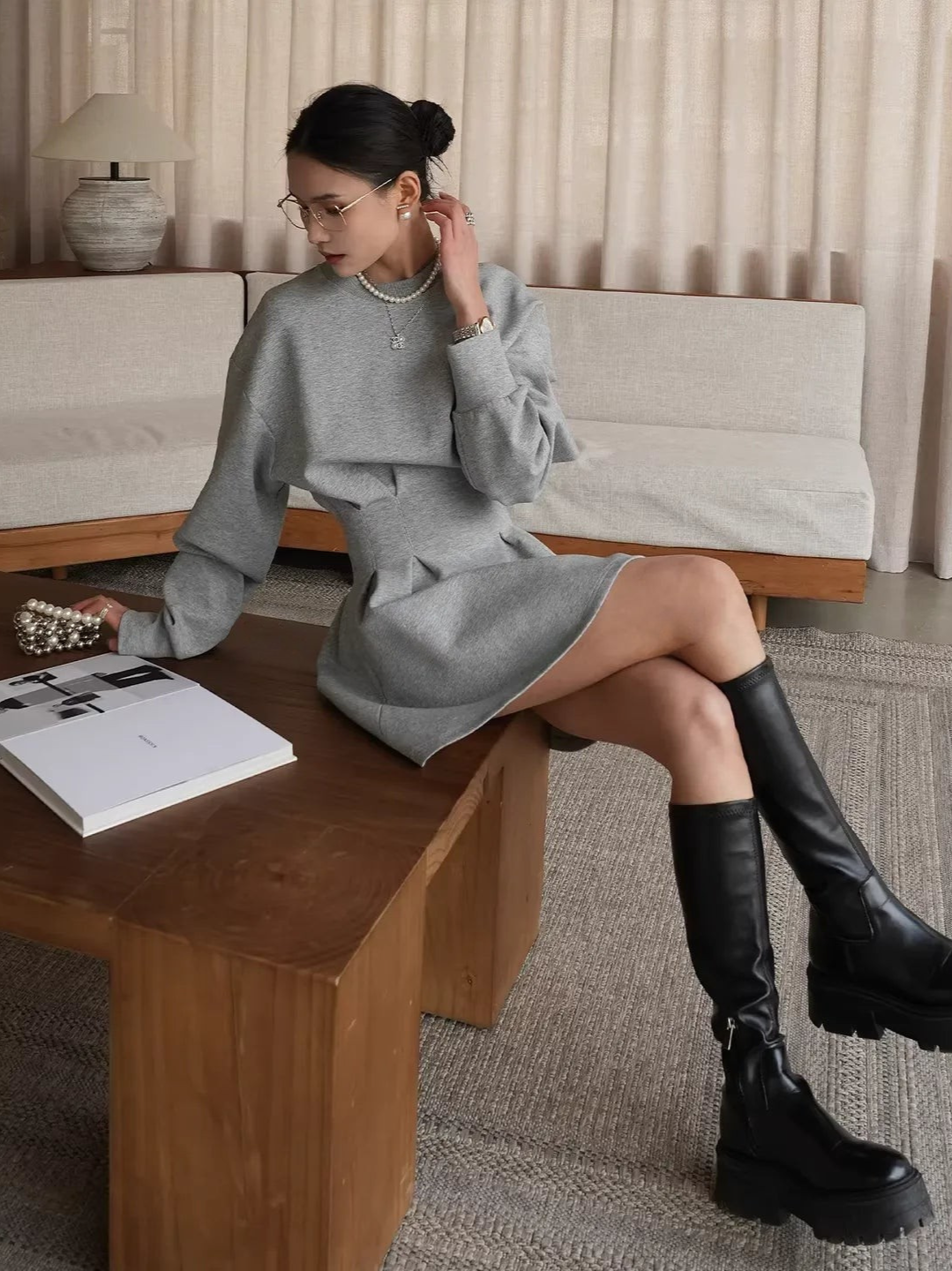 Sweat Flare Dress