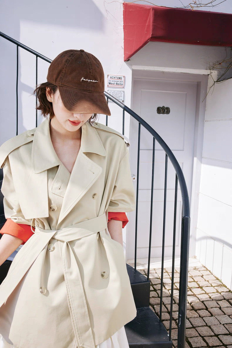 Refined Sleeve Trench Jacket
