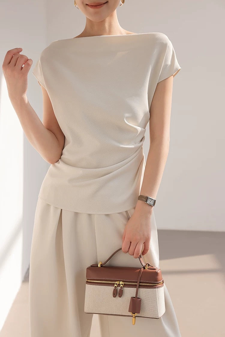 Soft Drape One-Shoulder Top