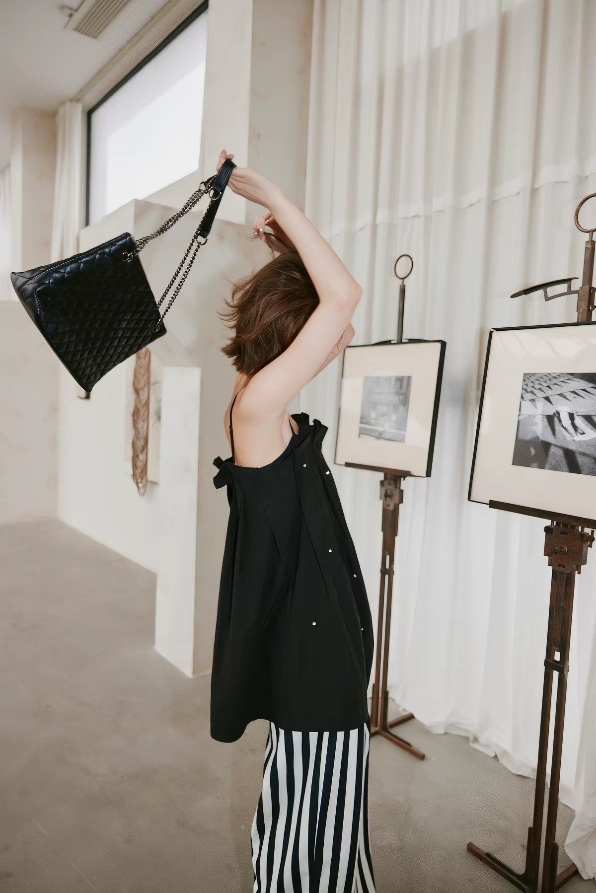 Noir Crystal Cami Tunic
