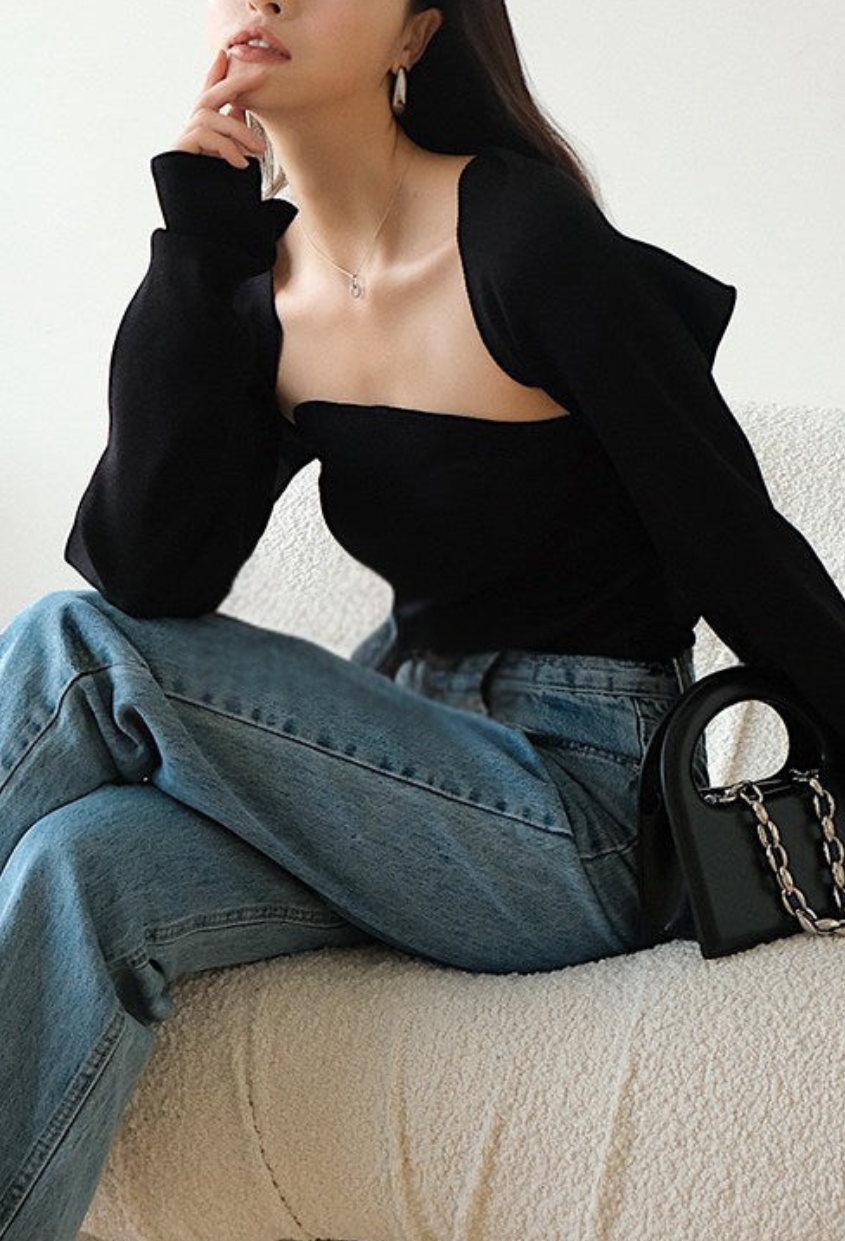 Drape Layer Bustier Set