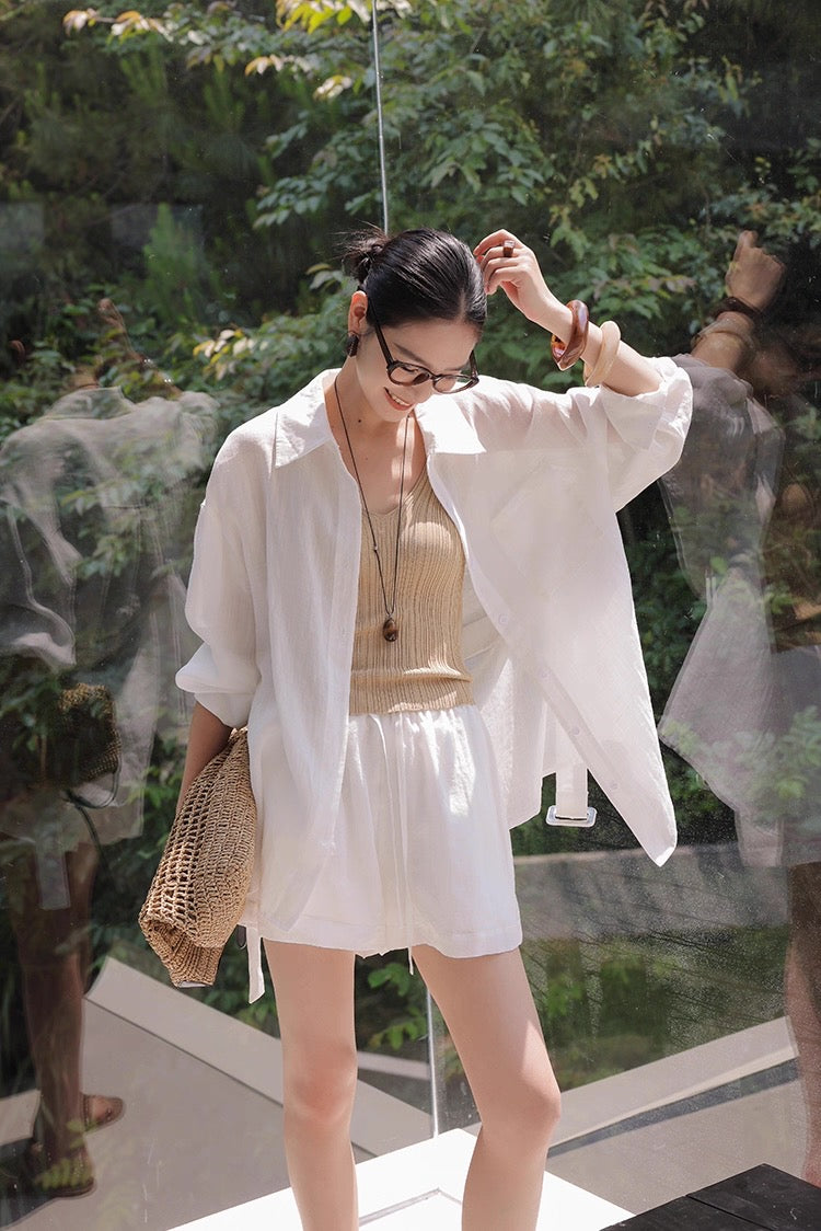 Airy Sheer Linen Set