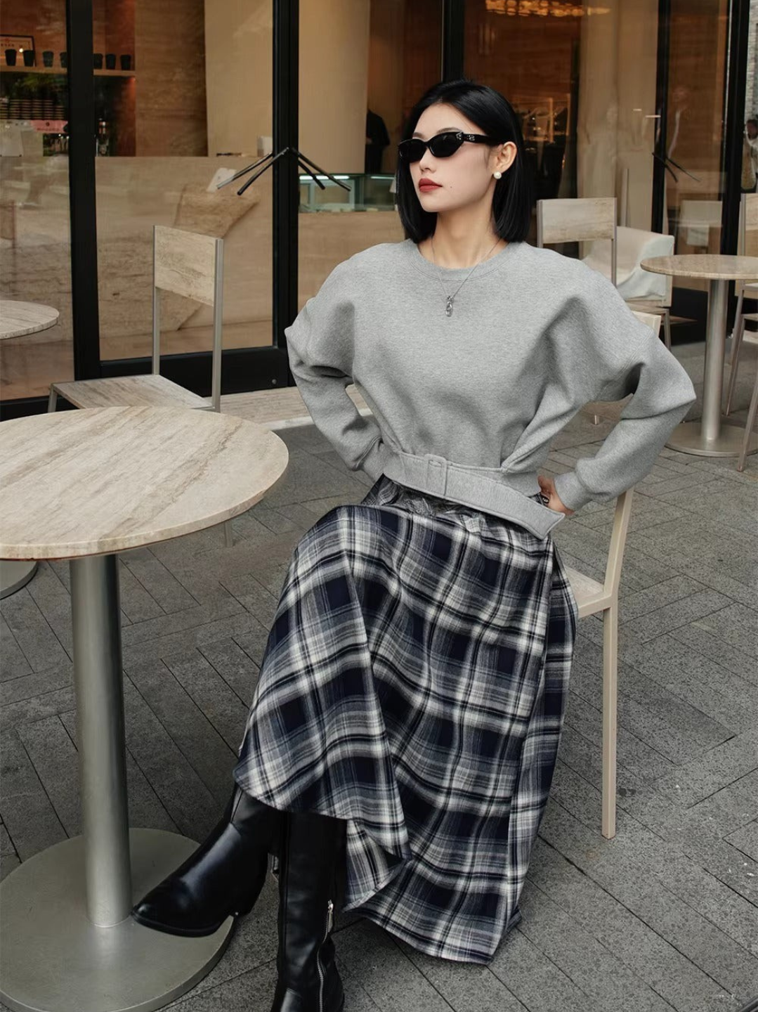 Belted Sweat Top