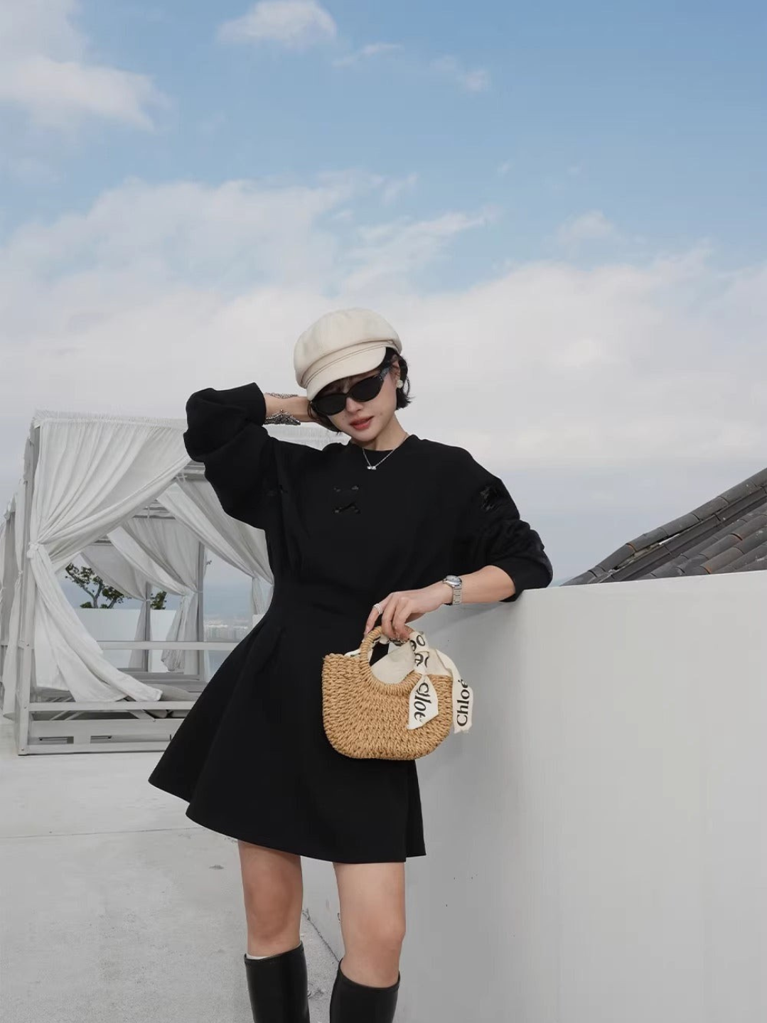 Sweat Flare Dress