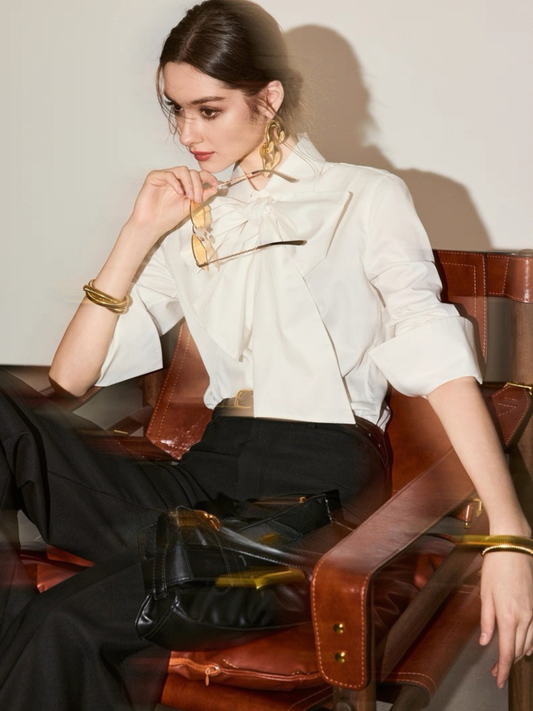 Signature Ribbon Blouse / シグネチャーリボンブラウス