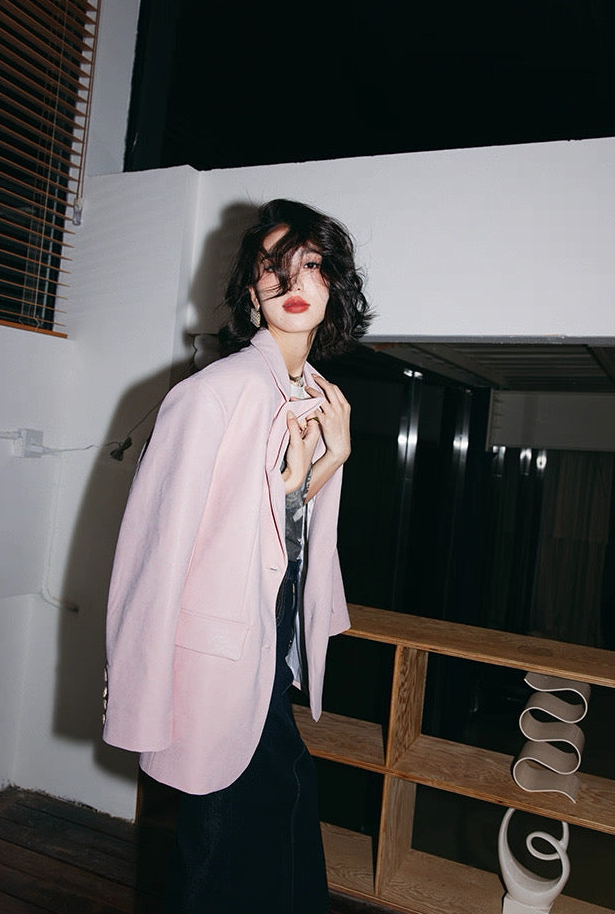 Blush Pink Tailored Jacket