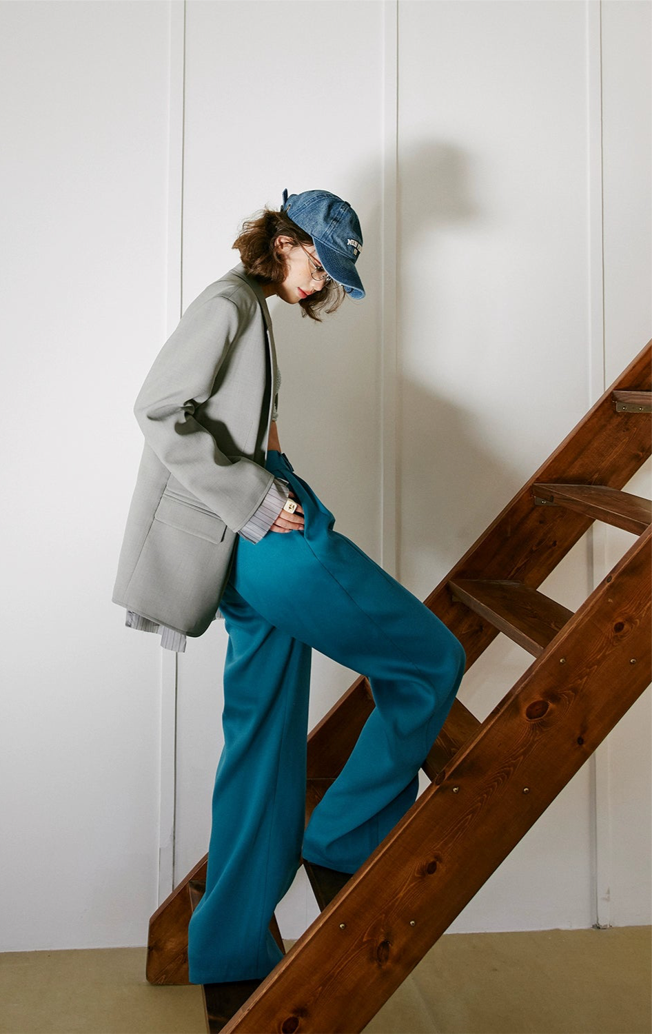 Tail Green Wide Trousers / テールグリーン ワイドトラウザー