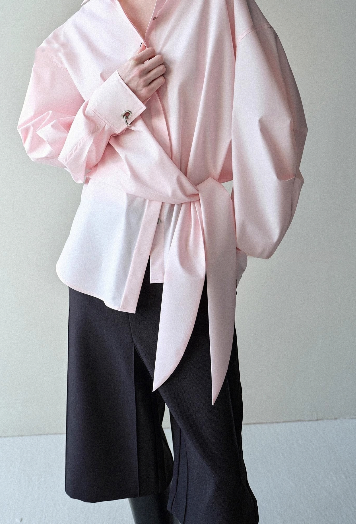 Luxe Waist Tie Blouse