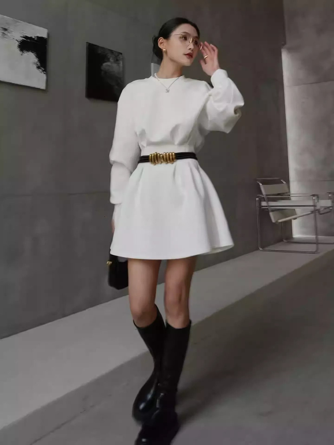 Sweat Flare Dress