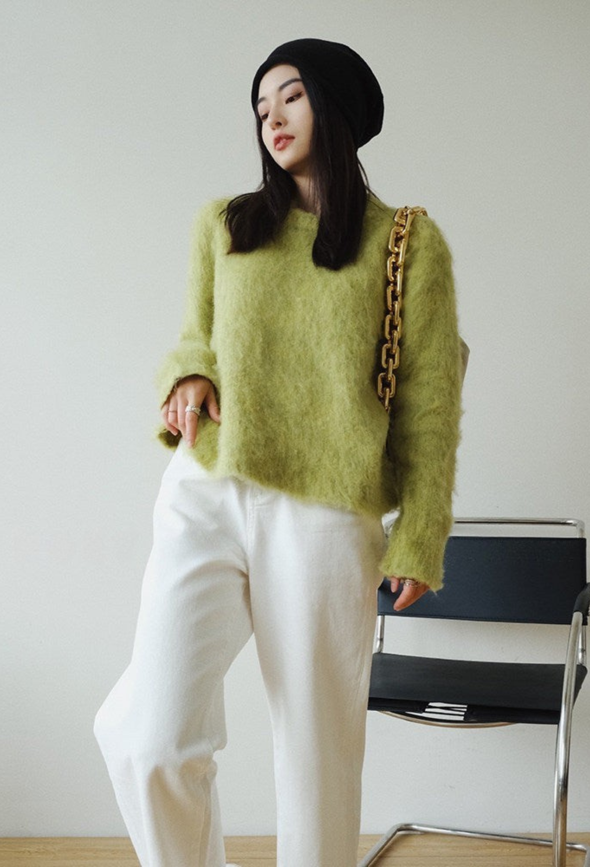 Fuzzy Lime Knit / フラッフィーライム ニット