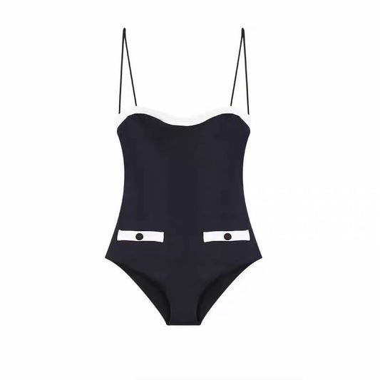 Contrast Trim One Piece Swimwear