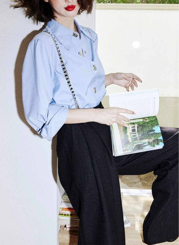 Chain Strap Wide Pants / チェーンストラップワイドパンツ