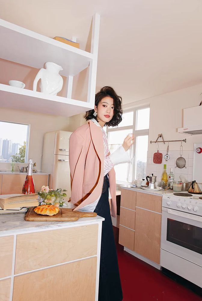 Blush Pink Tailored Jacket