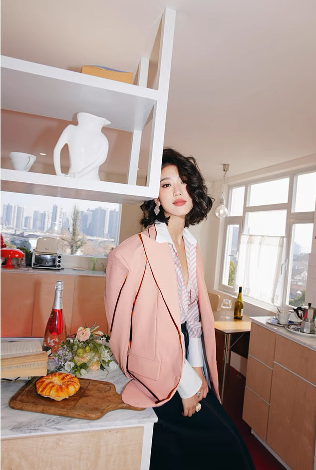 Blush Pink Tailored Jacket