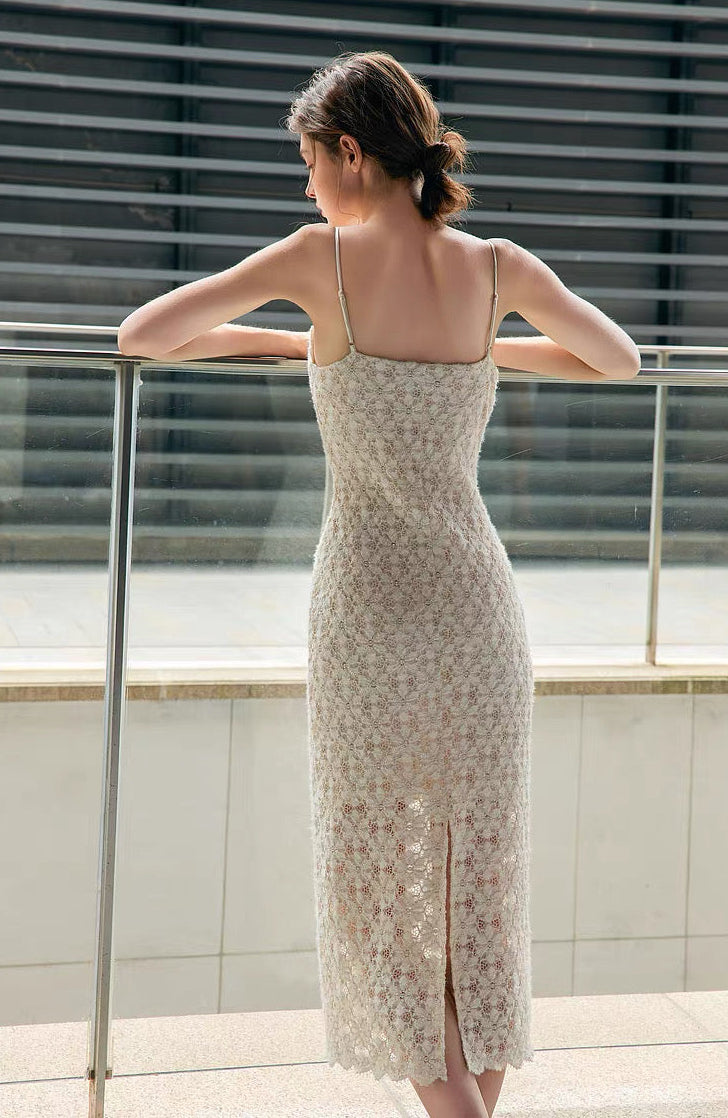 Lace Silhouette Camisole Dress