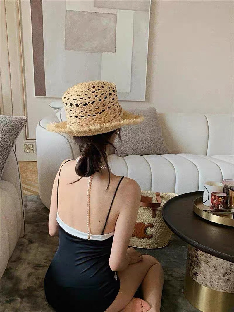 Contrast Trim One Piece Swimwear