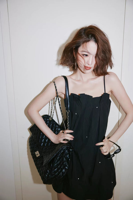 Noir Crystal Cami Tunic