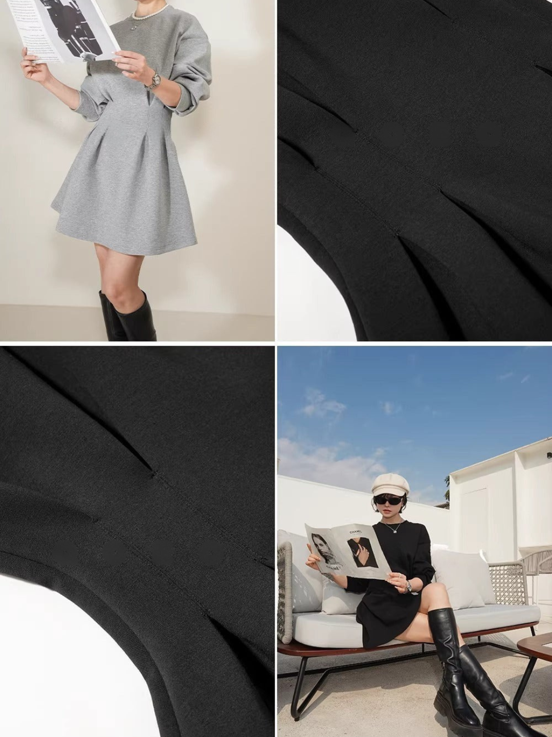 Sweat Flare Dress