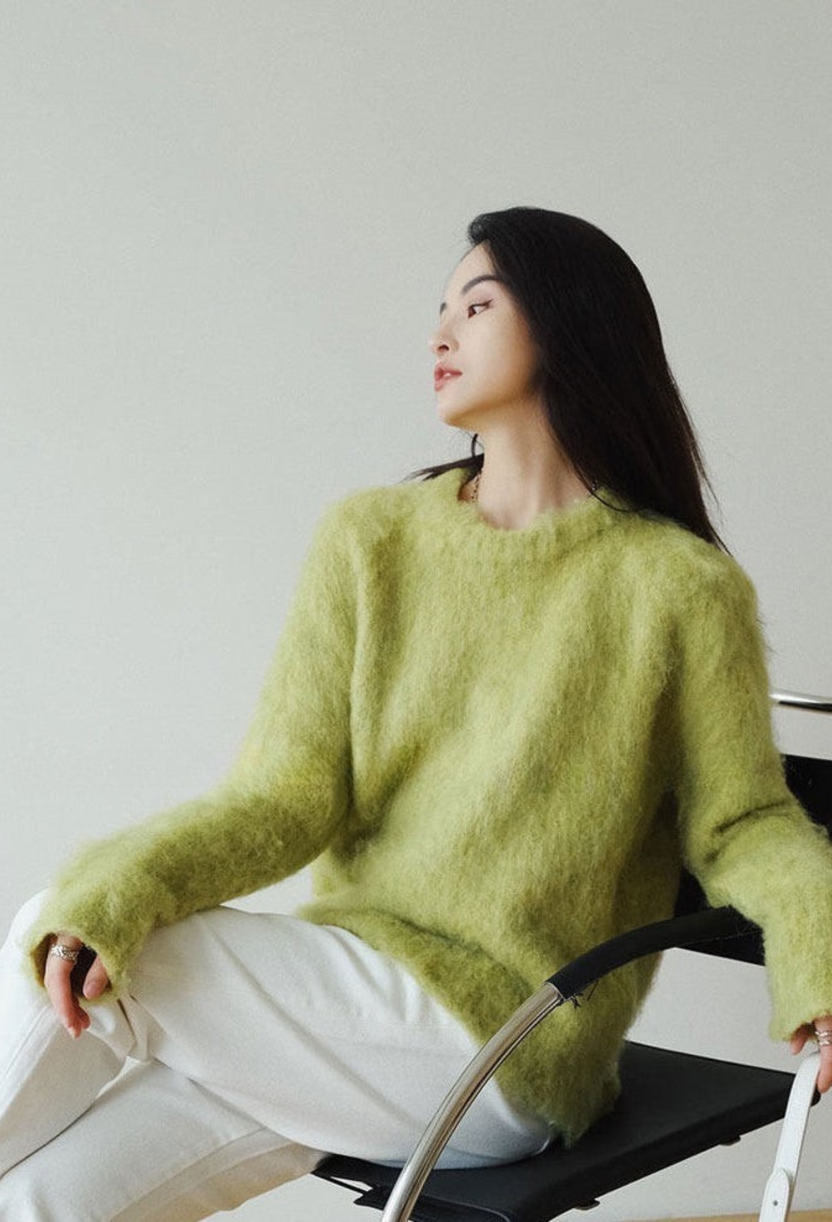 Fuzzy Lime Knit / フラッフィーライム ニット