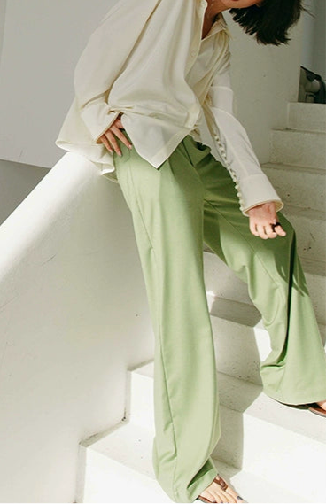 Gold Button Gather Blouse / ゴールドボタンギャザーブラウス