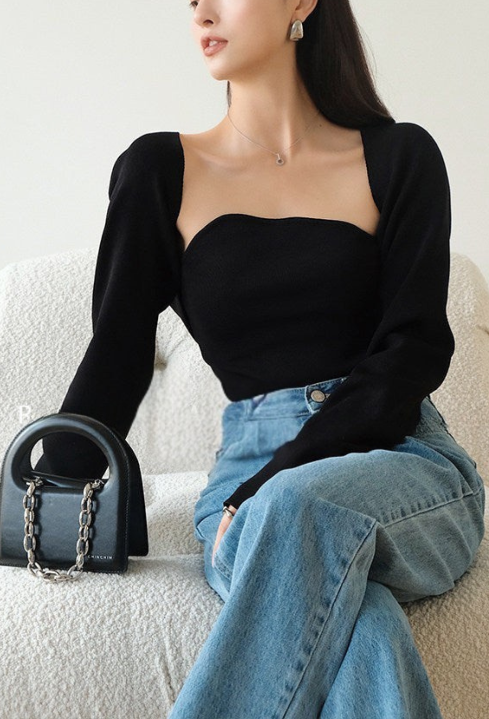 Drape Layer Bustier Set