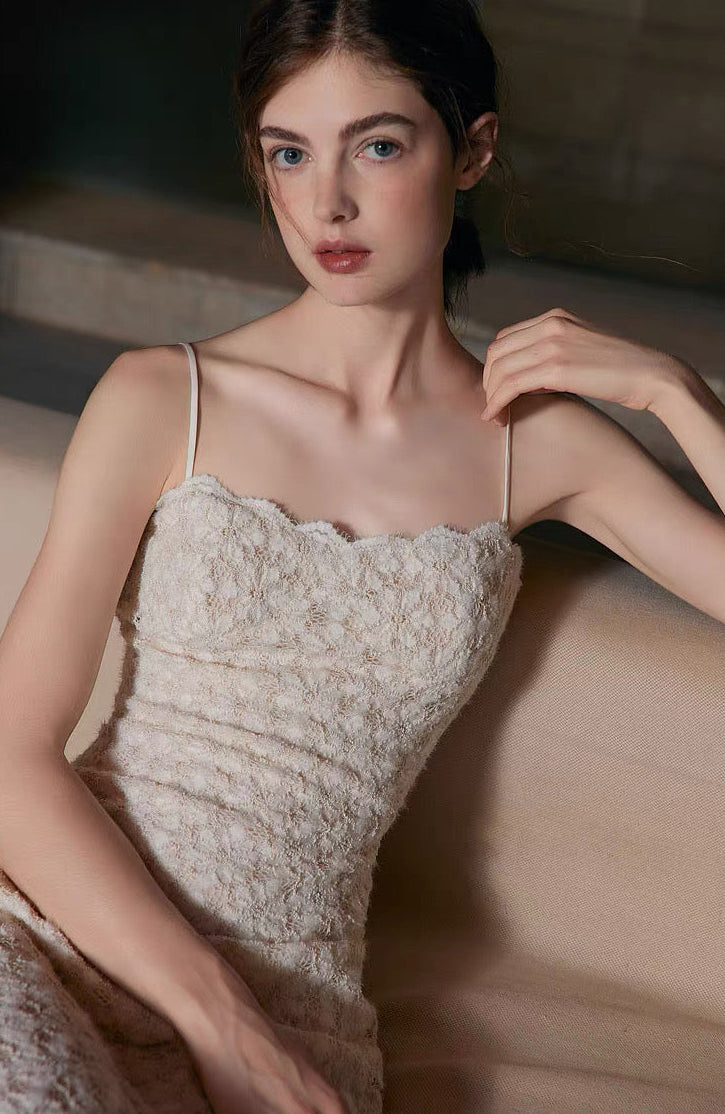 Lace Silhouette Camisole Dress