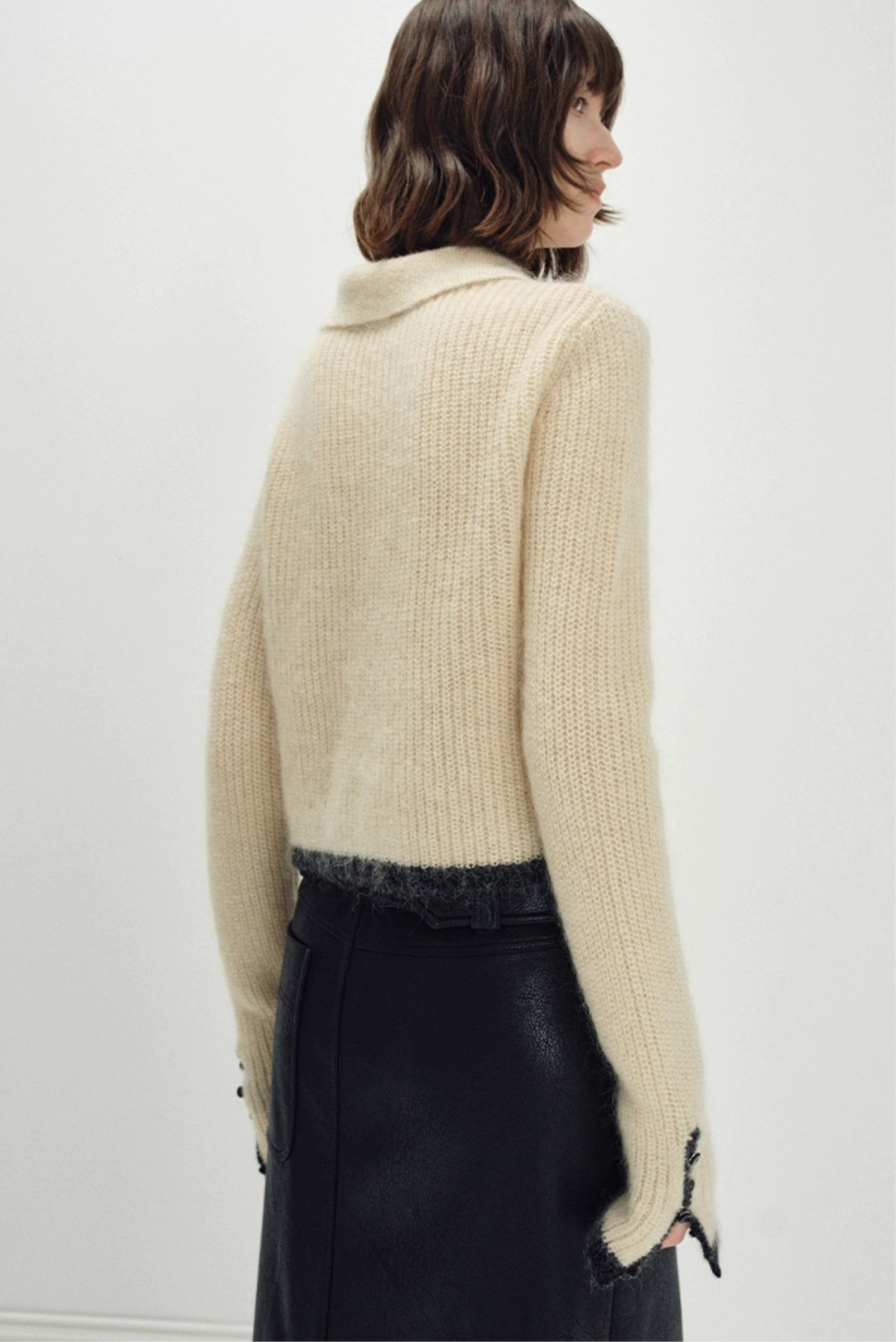 Mohair Trim Knit Cardigan / モヘアトリムニットカーディガン　
